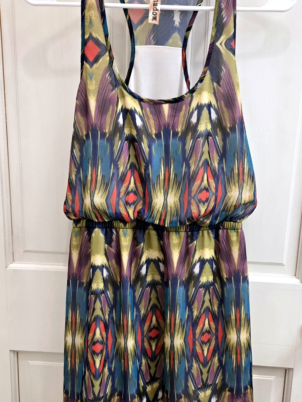 Eyeshadow Multicolor Floral Print Dress - Blue, Green, Purple, Coral-Small